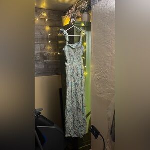 Sincerely Jules Tropical Side Cutout Maxi Dress